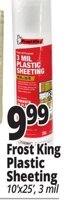 Ocean State Job Lot Frost king plastic sheeting offer