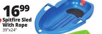 Ocean State Job Lot Spitfire sled with rope offer