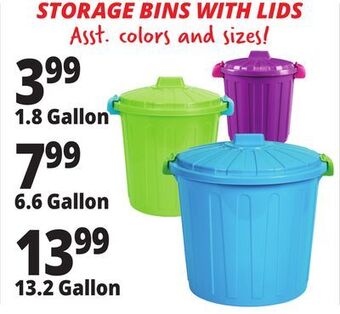 Ocean State Job Lot Storage bins with lids offer