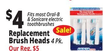 Ocean State Job Lot Replacement brush heads offer