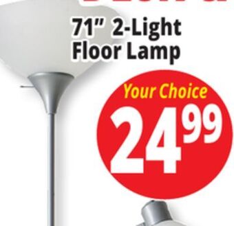 Ocean State Job Lot 71" 2-light floor lamp offer