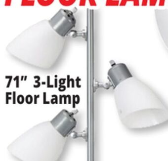 Ocean State Job Lot 71" 3-light floor lamp offer