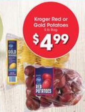 Kroger Kroger Red or Gold Potatoes offer