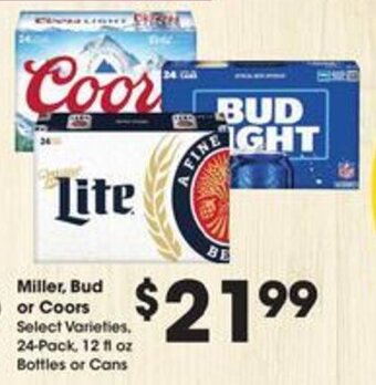 Kroger Miller, Bud or Coors offer