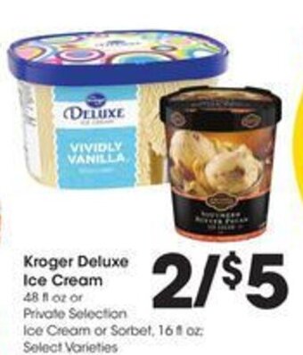 Kroger Kroger Deluxe Ice Cream 48 fl. oz offer