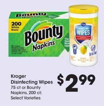 Kroger Kroger Disinfecting Wipes 75 ct offer