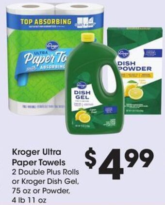 Kroger Kroger Ultra Paper Towels offer