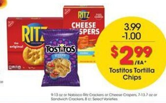 Kroger Tostitos Tortilla Chips offer