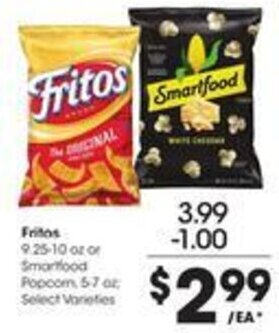 Kroger Fritos 9.25-10 oz offer