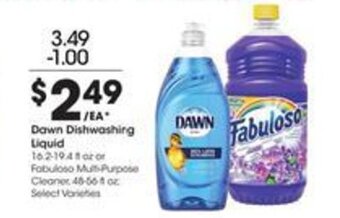 Kroger Dawn Dishwashing Liquid 16.2-19.4 fl oz offer
