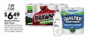 Kroger Quilted Northern Bath Tissue offer