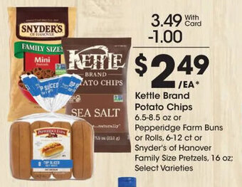 Kroger Kettle Brand Potato Chips 6.5-8.5 oz offer