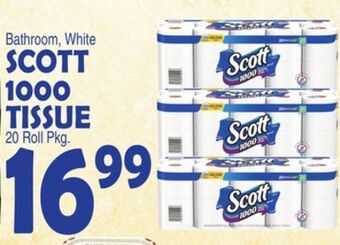 Bravo Supermarkets Scott 1000 tissue offer