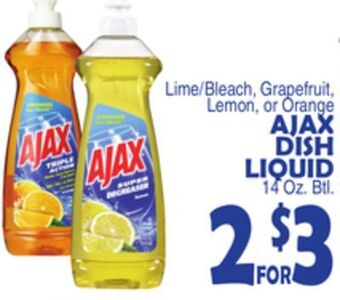 Bravo Supermarkets Ajax dish liquid offer