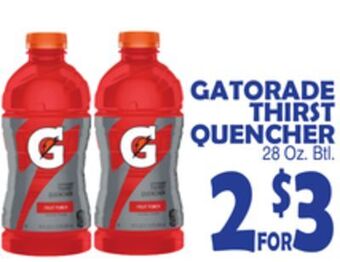Bravo Supermarkets Gatorade thirst quencher offer