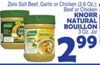 Bravo Supermarkets Knorr natural bouillon 3 oz. jar offer