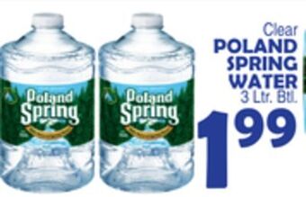 Bravo Supermarkets Poland spring water offer