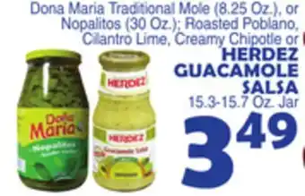 Bravo Supermarkets Herdez guacamole salsa 15.3-15.7 oz. jar offer