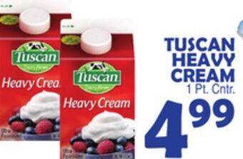 Bravo Supermarkets Tuscan heavy cream offer