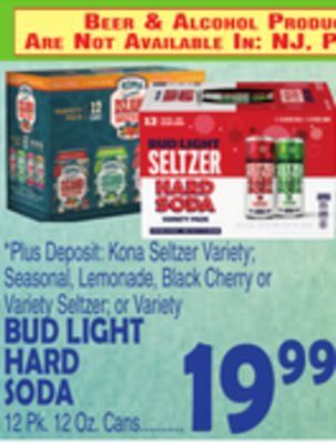 Bravo Supermarkets Bud light hard soda offer