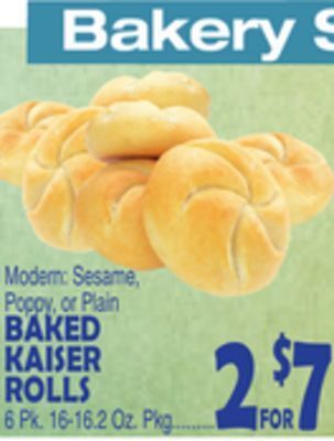 Bravo Supermarkets Baked kaiser rolls offer