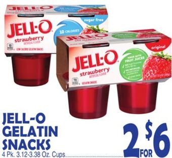 Bravo Supermarkets Jell-o gelatin snacks offer