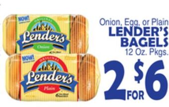 Bravo Supermarkets Lender's bagels offer