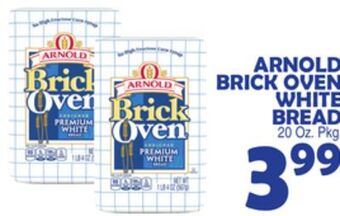 Bravo Supermarkets Arnold brick oven white bread offer