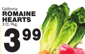 Bravo Supermarkets Romaine hearts offer