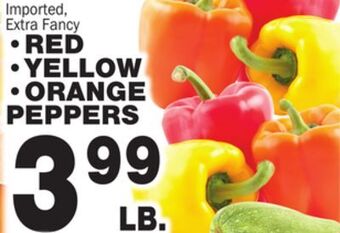 Bravo Supermarkets Red, yellow, orange peppers offer