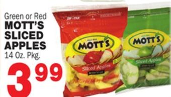 Bravo Supermarkets Mott's sliced apples offer