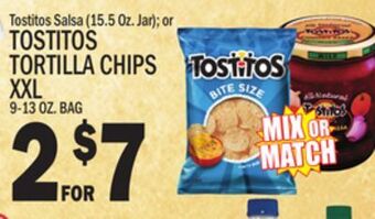 C Town Tostitos tortilla chips xxl 9-13 oz. bag offer