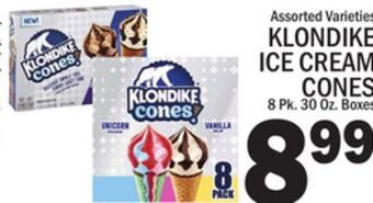 C Town Klondike ice cream cones offer
