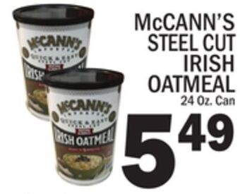 C Town Mccann's steel cut irish oatmeal offer
