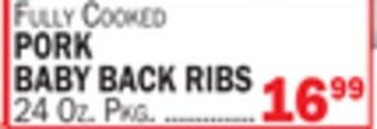 C Town Pork baby back ribs offer