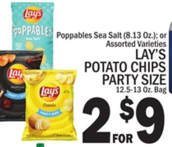 C Town Lay's potato chips party size 12.5-13 oz. bag offer