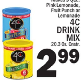C Town 4c drink mix offer