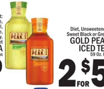 C Town Gold peak iced tea offer