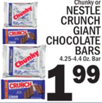 C Town Nestle crunch giant chocolate bars offer