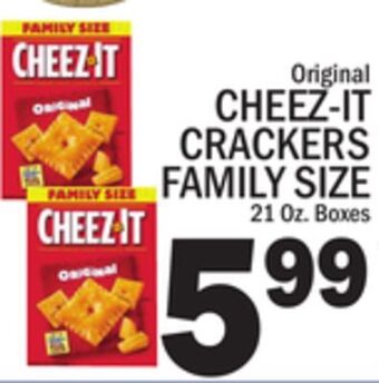 C Town Cheez-it crackers family size offer