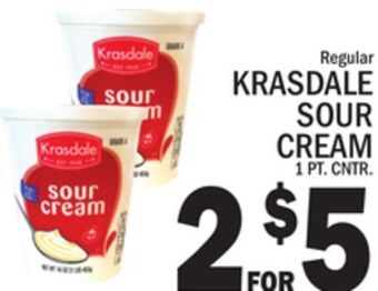 C Town Krasdale sour cream offer