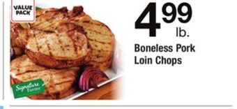 ACME Boneless pork loin chops offer
