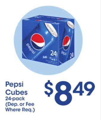 Price Rite Pepsi cubes offer