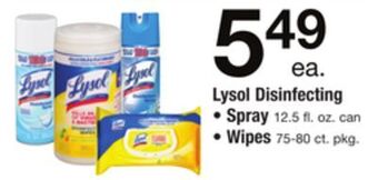 ACME Lysol disinfecting offer