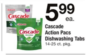 ACME Cascade action pacs dishwashing tabs offer