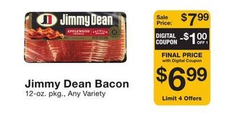 Fairway Store Market Jimmy dean bacon offer
