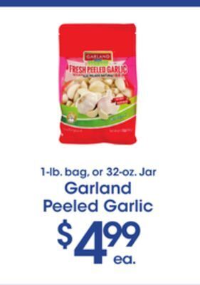 Price Rite Garland peeled garlic offer