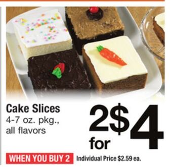 ACME Cake slices offer