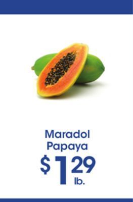 Price Rite Maradol papaya offer