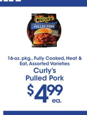 Price Rite Curly's pulled pork offer
